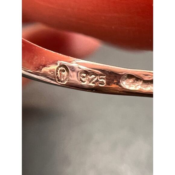 Amethyst sterling silver cluster ring size 7 - Picture 5 of 16